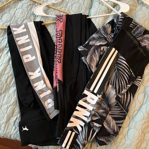 3 Pairs of PINK Leggings